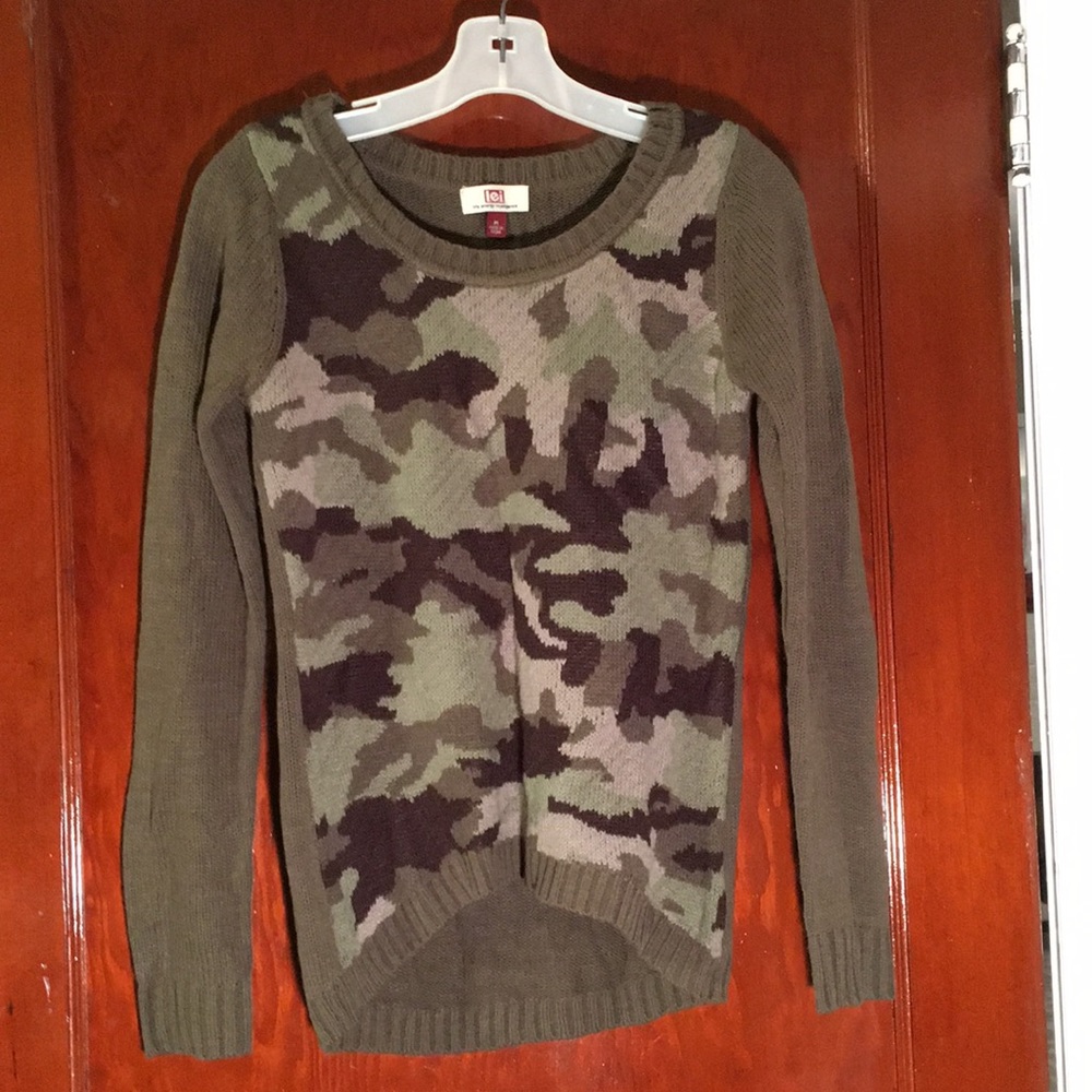 Camo sweater